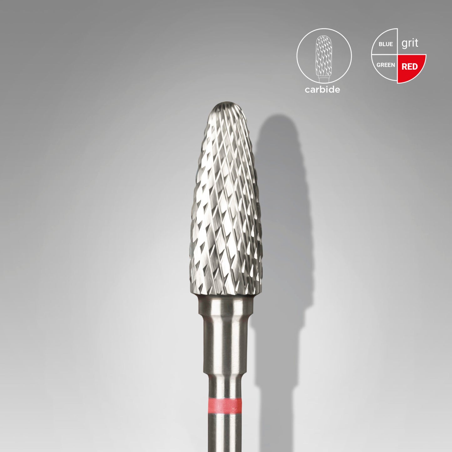 Hartmetallbit "Mais" rot, Durchmesser 5mm