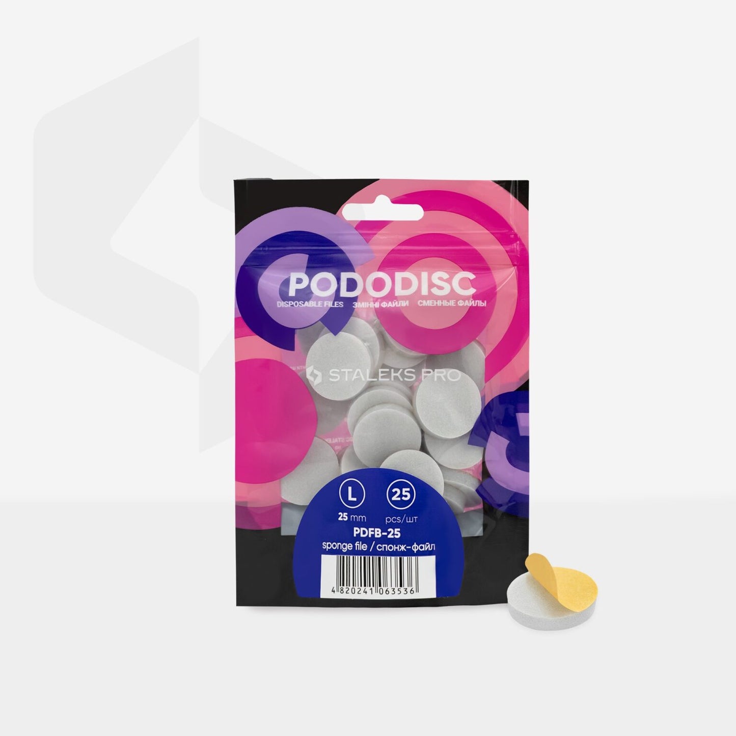 Einweg Schwammfeile für Pododisc L (25Stk)