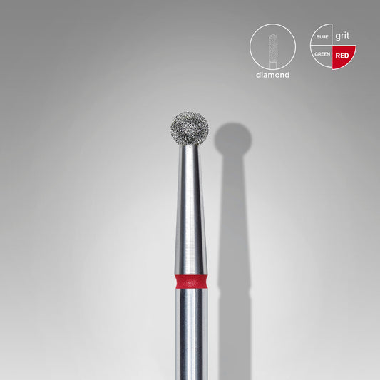 Diamantbit "Kugel" Rot, Durchmesser 2.7 mm