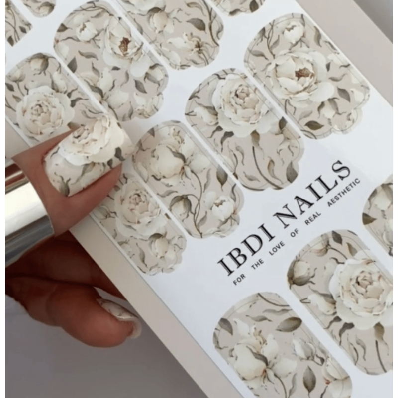 Ibdi Nail Nail Wraps 11 Blissful Peonies