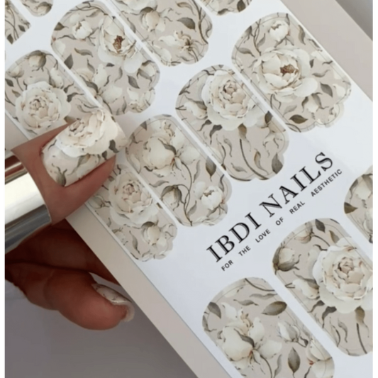 Ibdi Nail Nail Wraps 11 Blissful Peonies